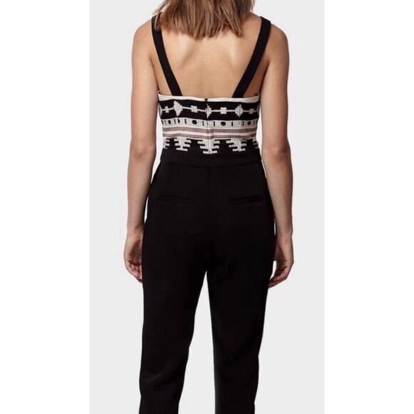 ANTHROPOLOGIE NOMAD BY MORGAN CARPER BLACK LA SIERRA JUMPSUIT SZ 4 - Picture 3 of 12